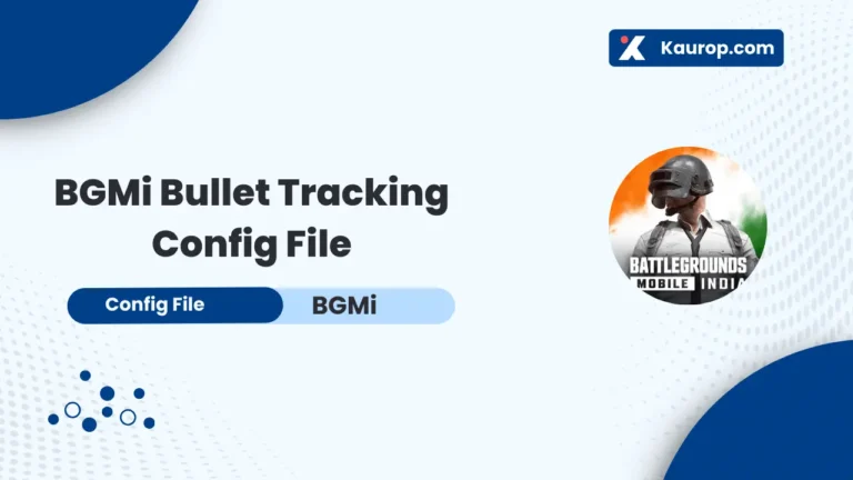 BGMi 3.0 Bullet Tracking Config File Download (Premium Config)
