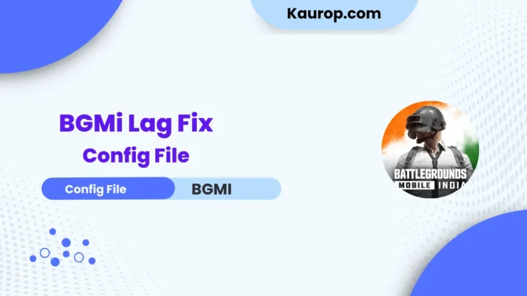 3.0 Update BGMi Lag Fix Config File | Lag Fix Pubg & BGMi