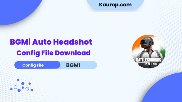 BGMi Auto Headshot Config File Download 2023